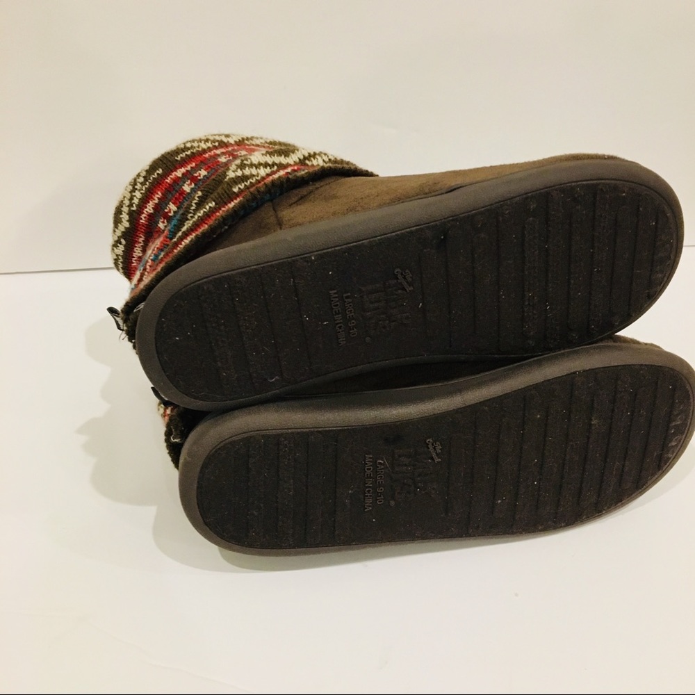 Muk Luks Moccasin Bootie Slippers - Picture 4 of 5